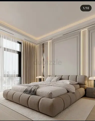 Modern Upholstered Platform Bed Frame