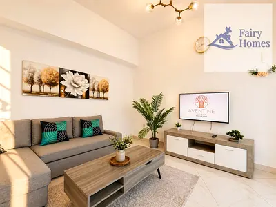 Furnished 1BR Apartment | MAG 535 | Balcony & Pool Access