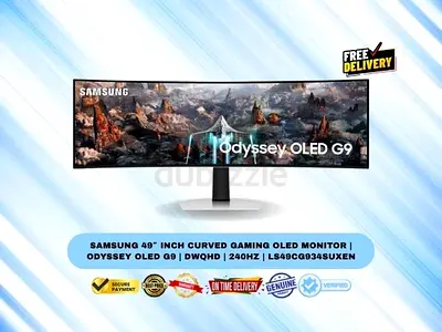 Samsung 49″ Inch Curved Gaming OLED Monitor | Odyssey OLED G9 | DWQHD | 240Hz | LS49CG934SUXEN