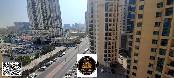 عرض مميز (سعر مغرٍ) لشقة مكونة من غرفة وصالة للإيجار في برج الخور، عجمان.