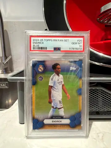 Endrick PSA 10 Graded Slab Topps Madrid Fan Set Numbered /175