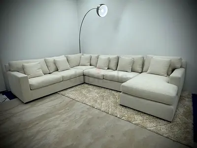 As perfect condition cratebarrel Ushape sofa