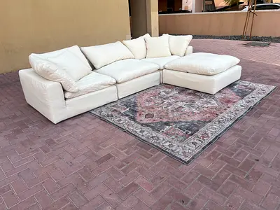 Brand new condition Marina home luscious Modular feather filled sofa with footstool