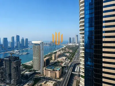 High-Floor 3BR | Marina Views | Unfurnished