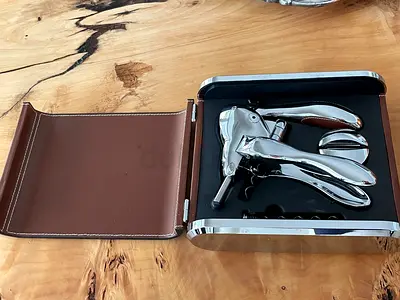 Original Rabbit Lever Corkscrew 3-Piece Wine Opener Gift Set with Presentation Box