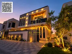 Modern standalone villa (ground + first + roof) in Al Helio 2 – Ajman | Includes registration fees