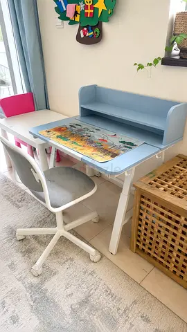 Kids study desk with storage shelf - good condition IKEA