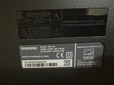 Samsung MX-T40 Home Audio Speaker System - Good Working Condition
