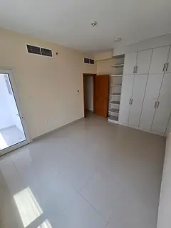Annual Rent in Al Taawun, Sharjah. 2BR + Hall, 2 Bathrooms, Balcony, Central AC, Built-in Wardrobes.
