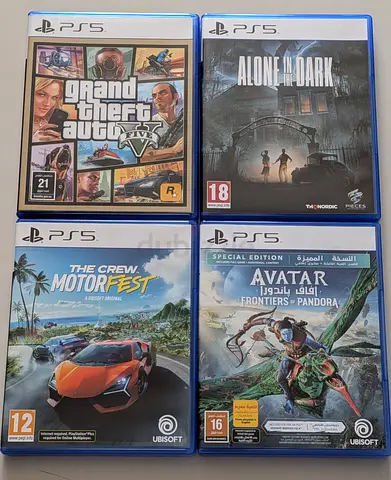 PS5 Game: GTA V, Alone in the Dark, The Crew Motorfest, Avatar Frontiers