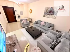 Sharjah, Al Taawun: Furnished apartment behind Day-to-Day. Includes a room, living room, kitchen, ba