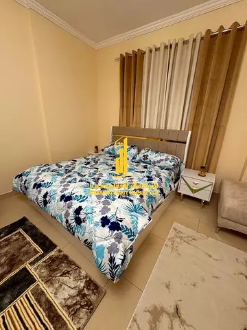 🏡 The most luxurious and elegant studio apartment for monthly rent in Al Yasmin Towers, opposite City Centre Ajman – Al Jurf 2✨ 🔹 Spacious studio wi