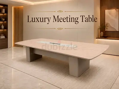 Luxury Modern Conference Table – Premium Meeting Table with Cable Management for UAE Offices
