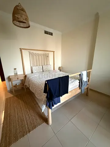 ikean Gjora bed with a Matching Nightstand and ikea spring mattress