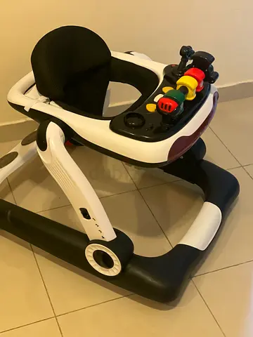Baby walker with removable toy tray - clean, good condition