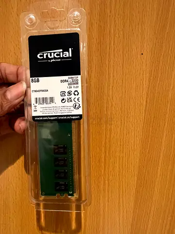Ram 8gb ddr4-3200 not used