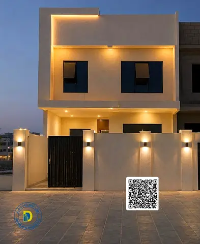 A 5-bedroom villa with a roof terrace in Al Yasmin, Ajman, at a price including registration fees.