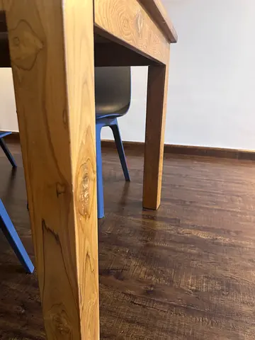 Solid wood hand made dining table