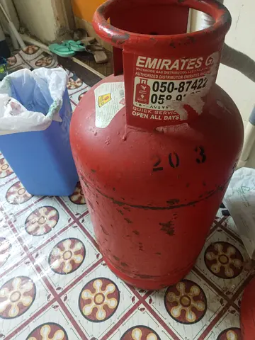 Dubai Gas 22kg Cylinder with regulator and pipe - Used, Good Condition