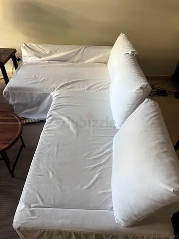 IKEA FRIHETEN Sofa Cover - white linen - Custom Tailor-Made