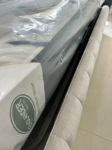 Englander Mattress and Upholstered Bed Frame