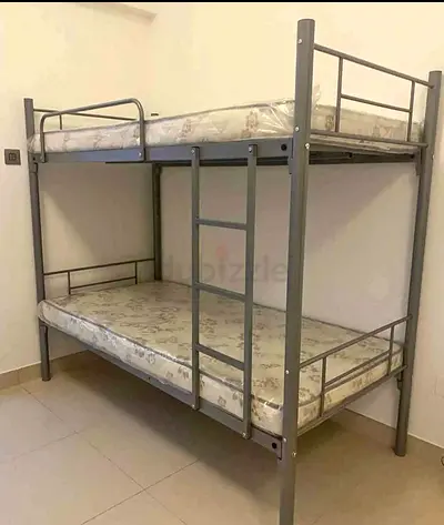 Metal Bunk Bed with Two Mattresses -