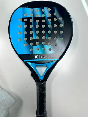 Brand New Wilson K Team Fiberglass Padel Racket (Black  Electric Blue)