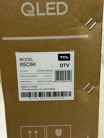 TCL 65-inch QLED TV (Model 65C6K) - Brand New in Box