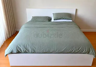 IKEA malam bed with mattress King size bed