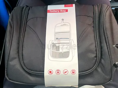 Black hanging toiletry / toiletry travel bag - new