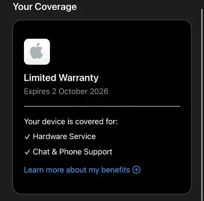 iPhone 16 Pro Max - under warranty