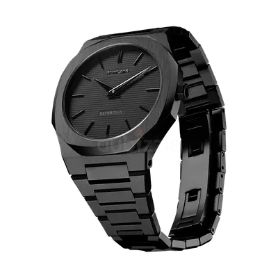 D1 Milano Shadow Ultra-Thin 40mm Mens Watch - Black