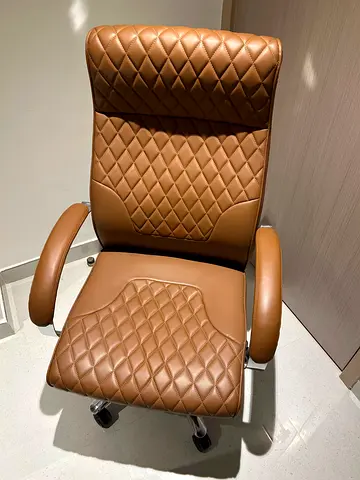 Faux leather office chair