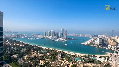 Spacious 1BR | Open Layout | Full Palm & Sea View