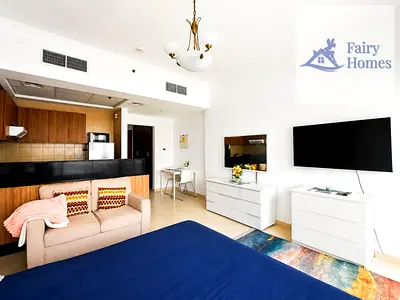Furnished Studio | Burj Al Nujoom | Balcony | Downtown City View