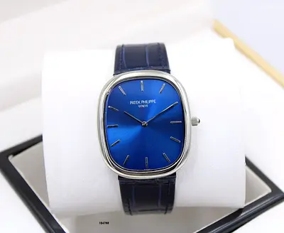 Patek Philippe-style mens leather strap dress watch Master Quality