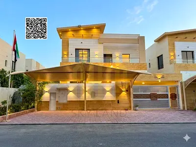 Luxury villa in Al Yasmin area, directly from the owner, with air conditioning, electricity, and wa