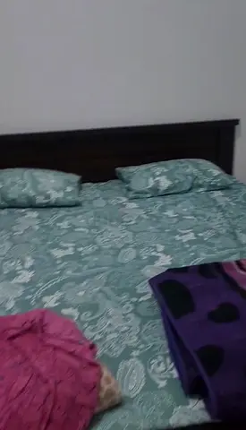 Brown king size bed