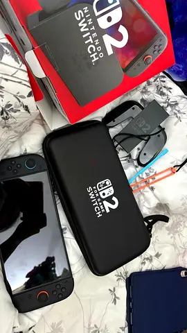 (Model with Switch 2 branding) with case and cover optional 2 controller and 1 physical game.
