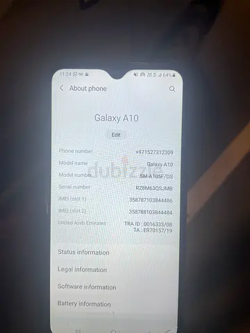Samsung Galaxy A10 - Good Working Condition