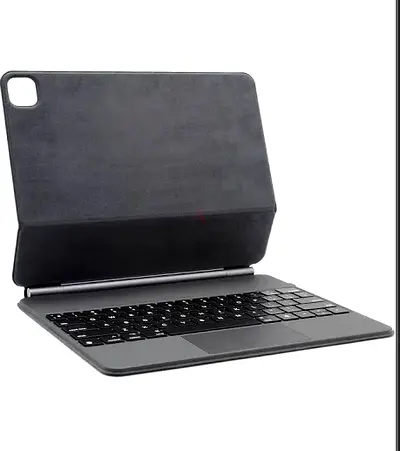 Slim Bluetooth Keyboard Case for Tablet with Trackpad - Black