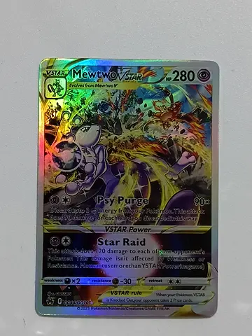 Pokémon Mewtwo V Full Art Holo Card (Collectors' Card)