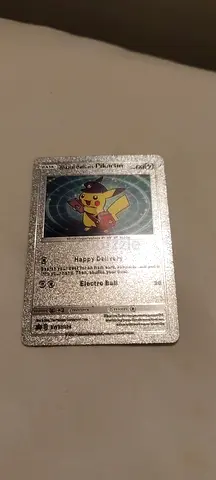 Special Delivery Pikachu Silver Metal Pokemon Card SWSH074