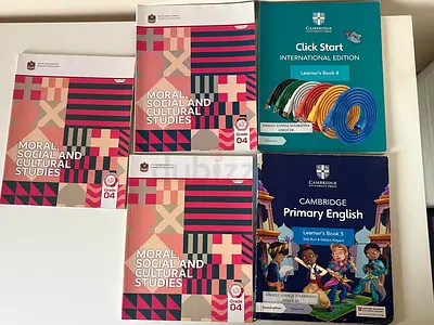 Books for grade 4 — Moral, Social  Cultural Studies + Cambridge English  Click Start