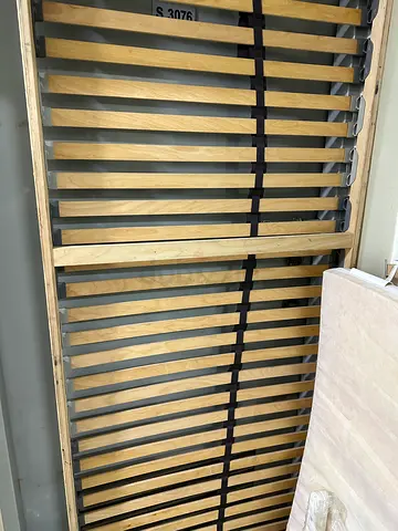 Wooden Bed Slatted Base / Bed Frame Slats — Good Condition