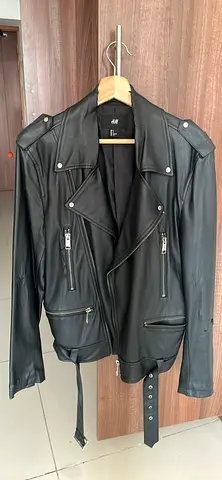 HM Leather jacket unisex men’s size small
