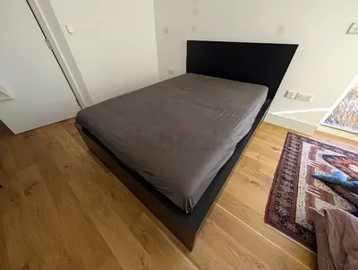 IKEA King Size Bed + 2 Storage Drawers + Mattress