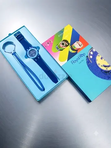 Ap x Swatch Royal Pop wristwatch gift set with keychain - Brand new