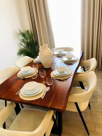 Premium Home Centre Wooden Dining Table – 6 to 8 Seater Dining Table