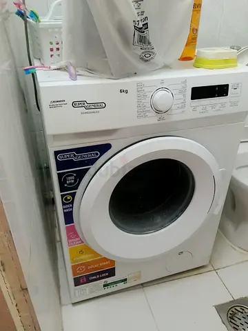 Super General 6kg Front Load Washing Machine - Good Working Conditionwardrobe and bed with soft matt